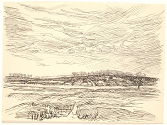 Landschaft mit Feldern