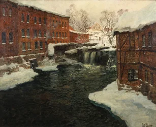 Mühlenszene, um 1885-90