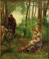 Rast im Walde (Ruhe auf der Flucht)