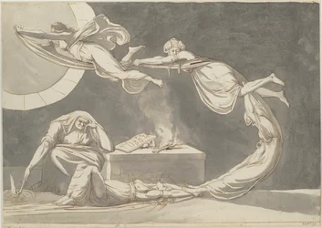 Beschwörungsszene mit einer Hexe am Altar, 1779