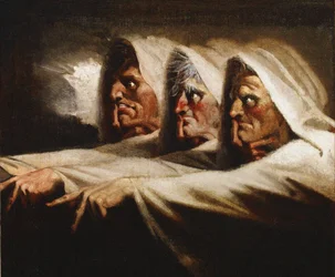 Die unheimlichen Schwestern, die drei Hexen, um 1782