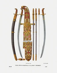 Der Säbel des Großfürsten Wladimir II. Monomach von Kiew, 1840er Jahre