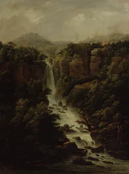 Wasserfall nahe dem Papstpalast in Rom