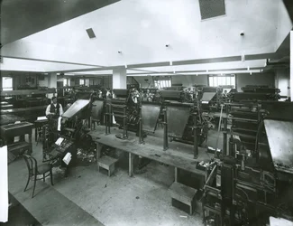 New York Evening Post Drucksaal