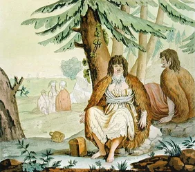 Einige indische Händler (Farbstich)