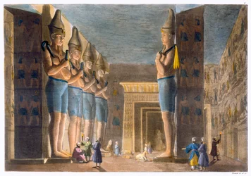 Tempel von Ramses II, Abu Simbel, Ägypten, ca. 1820-1839