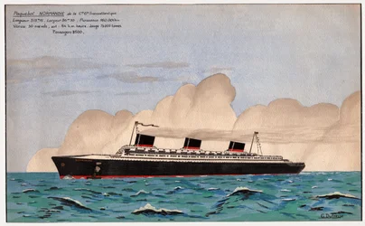 Der Liner Normandie. ca. 1935