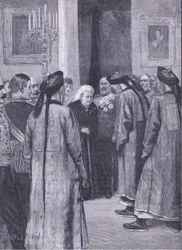 Besuch von Li Hung-Chang bei der Königin in Osborne, Illustration aus Cassells Geschichte Englands, 1900er Jahre