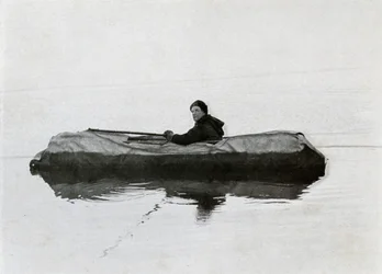 Campbell auf einem Kajak, 1911, 1913
