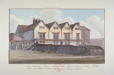 Abtei von St. Saviour, Bermondsey, London, 1825