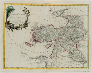 Asiatisches Türkei, einschließlich Anatolien, Georgien, Armenien, Kurdistan, Diarbek, Irak-Arabi, Syrien, Kupferstich von G. Zuliani aus Band IV des "Neuesten Atlas" veröffentlicht in Venedig 1784 von Antonio Zatta, Privatsammlung