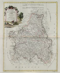 Die Gouvernements von Champagne und Brie, Stich von G. Zuliani aus Band I des Neuesten Atlas, veröffentlicht in Venedig 1777 von Antonio Zatta, Privatsammlung