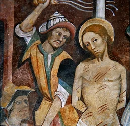 Die Geißelung Christi, aus dem Zyklus der Passion, ca. 1500