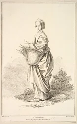 Contadina, aus Recueil de diverses figures étrangères Inventées par F. Boucher