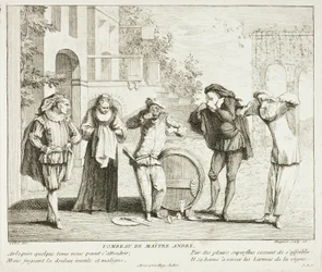 Tafel aus Livre de Scènes Comiques