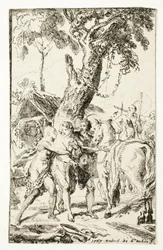 Die Flucht von M. de Belle-Isle, Gefangener in den Attakapas, Platte vier aus Les Nouveaux Voyages aux Indes Occidentales