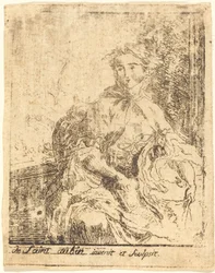 Junge Frau auf der Terrasse (La jeune femme à la terrasse)