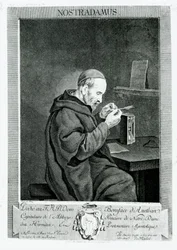 Porträt von Michel Nostradamus, graviert von Christian von Mechel, 1762