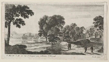 Landschaft mit Figuren