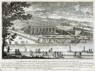 Ansicht der Höhle von Vaux Le Visomte (Vaux-Le-Vicomte) - von Perelle, Ende 17. Jahrhundert