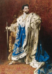 Ludwig II. als Großmeister des Ordens der Ritter von St. Georg, 1887