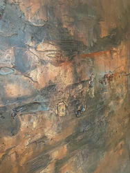 Gealterte Kupferpatina