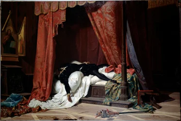 Tod des Herzogs von Florenz Alessandro de Medici, getötet von Lorenzino de Medici (um 1865)