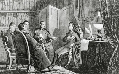 Prinz Karl Albert von Carignano (1798-1849) verspricht seine Unterstützung den liberalen Verschwörern, 6. März