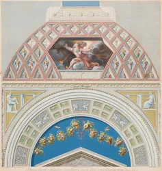 Lünette und Gewölbefeld mit Gott scheidet Licht und Finsternis. 1774?