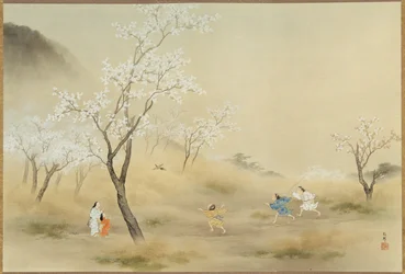 No-asobi (Spielen im Feld), ca. 1905