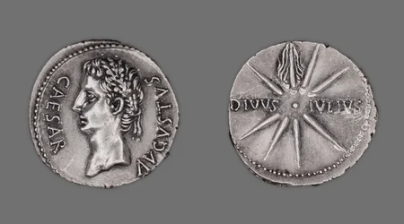 Denar mit dem Porträt von Kaiser Augustus, 19-18 v. Chr.