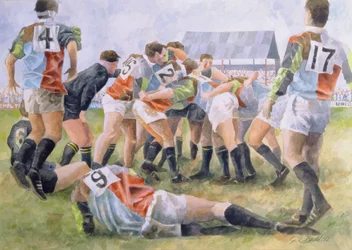 Rugbyspiel: Harlequins gegen Wasps, 1992