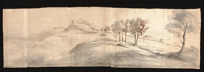 Blick auf die römische Landschaft, nahe Castel Gandolfo