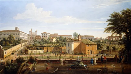 Die Kirche SS. Marcellino e Pietro, von der Vigna Ciccolini