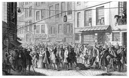 Quincampoix Straße, Paris, 1718