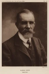 Eugene Simon, französischer Naturforscher, Entomologe und Taxonom von Spinnen (s/w Foto)