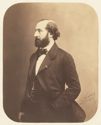 Porträt von Émile Augier 1820-1889, 1857