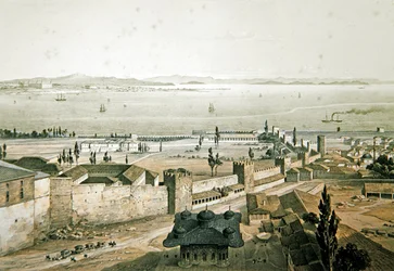 Panorama der Mauern von Konstantinopel, Tafel 23 aus 