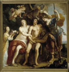 Herkules, Omphale und Minerva