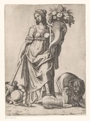 Allegorie auf den Überfluss dank Frieden