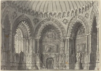 Rotunde im gotischen Stil