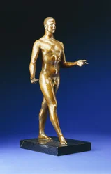 Mann gehend - Porträt von Lincoln Kirstein, ca. 1933