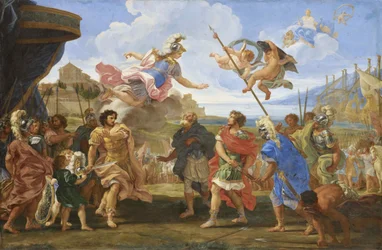 Der Streit zwischen Agamemnon und Achilles, um 1695