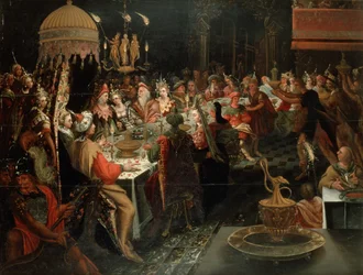 Das Fest von Belsazar, 1600-10