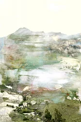 Ätherische Berglandschaft