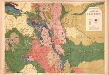 Geologischer und geographischer Atlas von Colorado und angrenzenden Gebieten