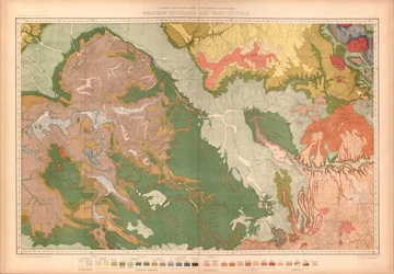 Geologischer und geographischer Atlas von Colorado und angrenzenden Gebieten