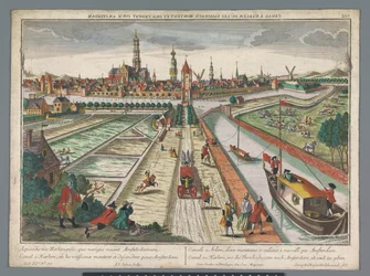 Ansicht des Amsterdamer Kanals in Haarlem