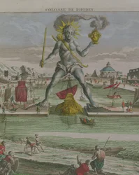 Der Koloss von Rhodos, Detail (Statue am Hafeneingang)