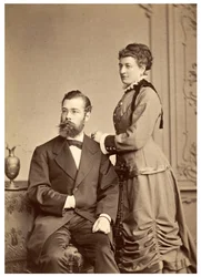 Porträt von Hermann von Ihering mit seiner ersten Frau, Anna Maria Clara Belzer Wolf